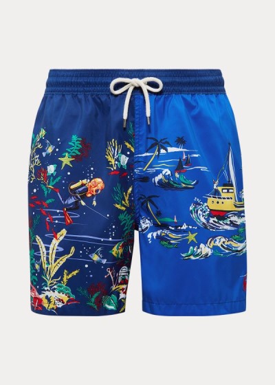 Short de Baño Polo Ralph Lauren Hombre Azul Marino / Multicolor - 5½-Inch Traveler - BXQDM5329